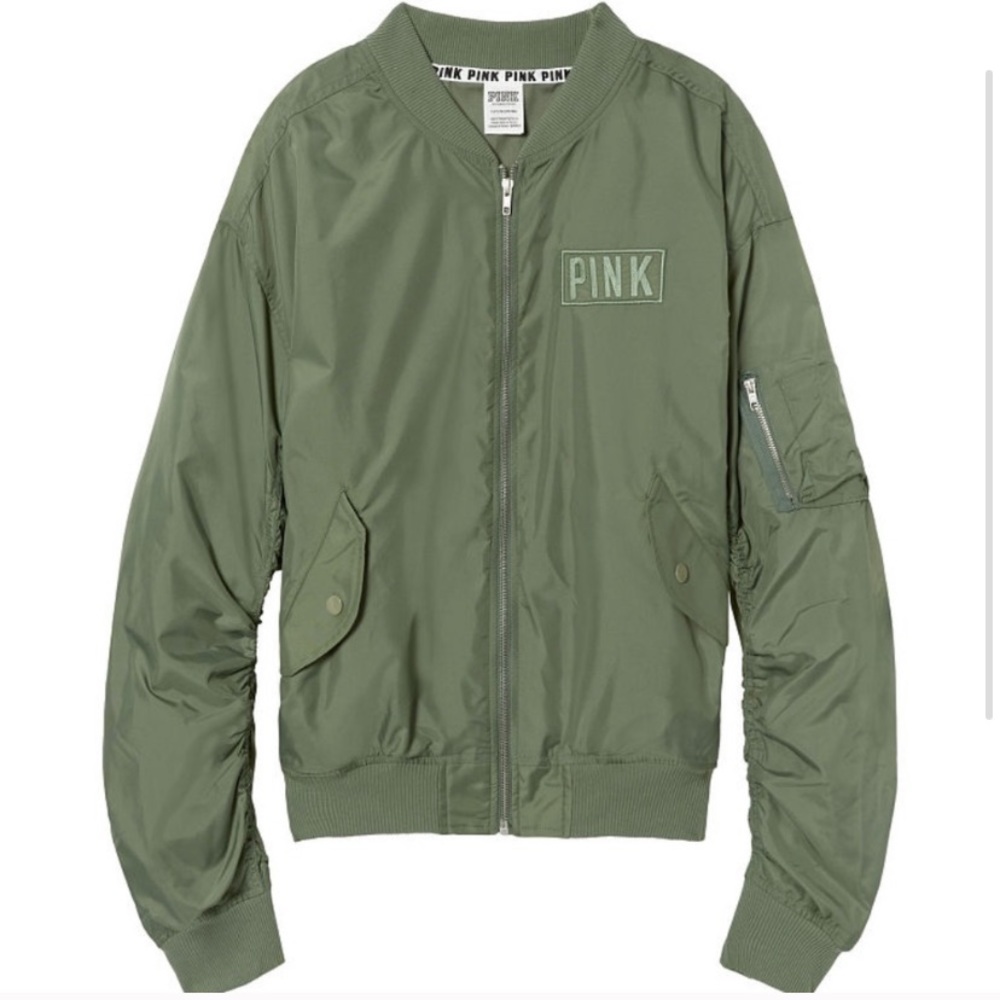 Victoria's Secret PINK Flight Jacket in Sagebrush